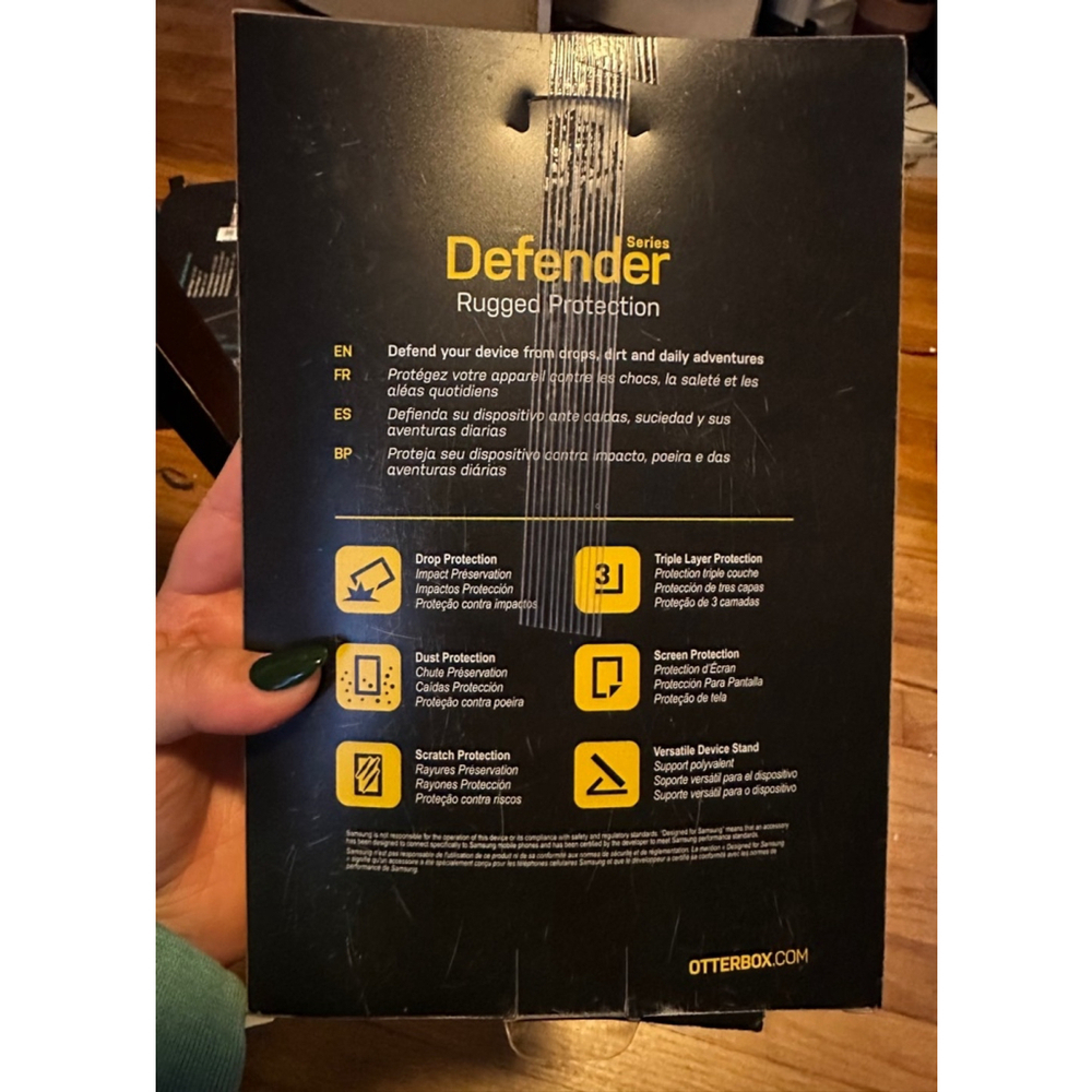 OtterBox Defender Series Tablet Case for Samsung Galaxy Tablet A (8.0)- Black - Picture 7 of 8